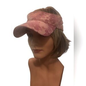 Walt Disney Disneyland Resorts New Pink Floral Adult Visor Embroidered Mickey